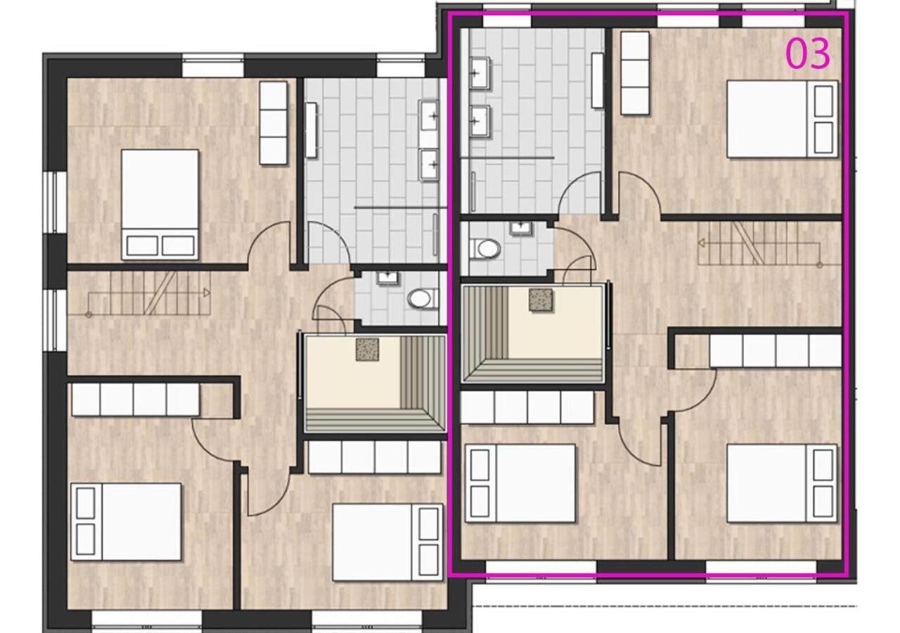 Rurtal De Luxe Apartman Simmerath Szoba fotó